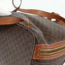 CELINE Macadam Canvas Backpack PVC Leather Brown Gold Auth 176902-16
