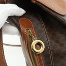 CELINE Macadam Canvas Backpack PVC Leather Brown Gold Auth 176902-18