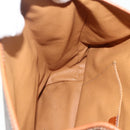 CELINE Macadam Canvas Backpack PVC Leather Brown Gold Auth 176902-21