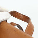 CELINE Macadam Canvas Backpack PVC Leather Brown Gold Auth 176902-8