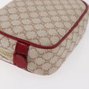 CELINE Macadam Canvas Pouch Beige Gold Auth 176903A-11