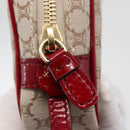 CELINE Macadam Canvas Pouch Beige Gold Auth 176903A-13