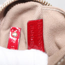 CELINE Macadam Canvas Pouch Beige Gold Auth 176903A-20