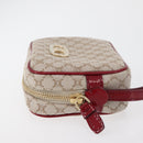 CELINE Macadam Canvas Pouch Beige Gold Auth 176903A-5