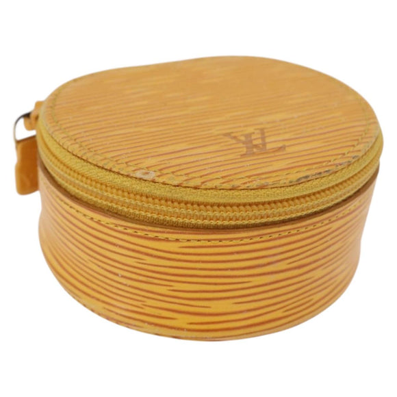 LOUIS VUITTON Epi Ecrin Bijoux 8 Jewelry Box Yellow M48229 LV Auth 176908
