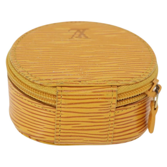 LOUIS VUITTON Epi Ecrin Bijoux 8 Jewelry Box Yellow M48229 LV Auth 176908