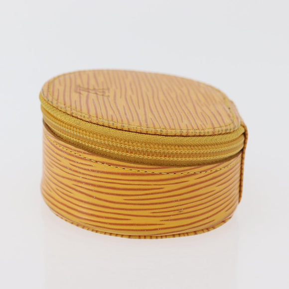 LOUIS VUITTON Epi Ecrin Bijoux 8 Jewelry Box Yellow M48229 LV Auth 176908