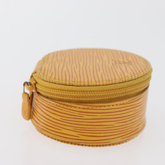 LOUIS VUITTON Epi Ecrin Bijoux 8 Jewelry Box Yellow M48229 LV Auth 176908