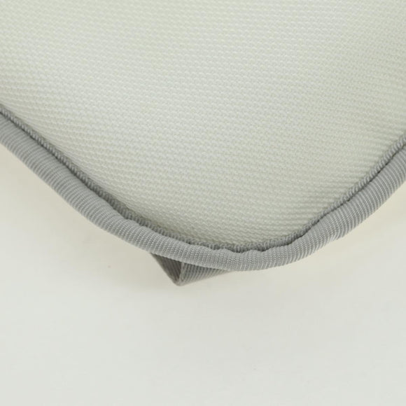 CHANEL Sports Line Backpack Nylon White Silver CC Auth 176920