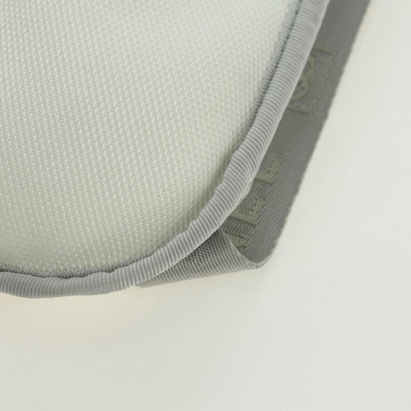 CHANEL Sports Line Backpack Nylon White Silver CC Auth 176920