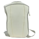 CHANEL Sports Line Backpack Nylon White Silver CC Auth 176920-3