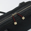GUCCI GG Canvas Princi Hand Bag Black Gold 161720 Auth 176928-10