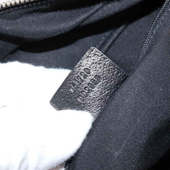 GUCCI GG Canvas Princi Hand Bag Black Gold 161720 Auth 176928