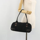 GUCCI GG Canvas Princi Hand Bag Black Gold 161720 Auth 176928-23