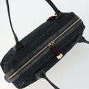 GUCCI GG Canvas Princi Hand Bag Black Gold 161720 Auth 176928-6