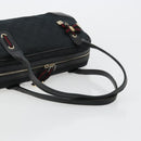 GUCCI GG Canvas Princi Hand Bag Black Gold 161720 Auth 176928-7