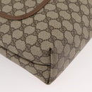 GUCCI GG Supreme Web Sherry Line Tote Bag PVC Beige 39 02 003 Auth 176931A-9