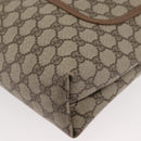 GUCCI GG Supreme Web Sherry Line Tote Bag PVC Beige 39 02 003 Auth 176931A-14
