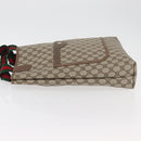 GUCCI GG Supreme Web Sherry Line Tote Bag PVC Beige 39 02 003 Auth 176931A-4