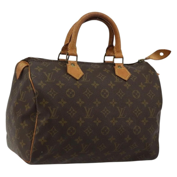 LOUIS VUITTON Monogram Speedy 30 Hand Bag M41526 LV Auth 176936