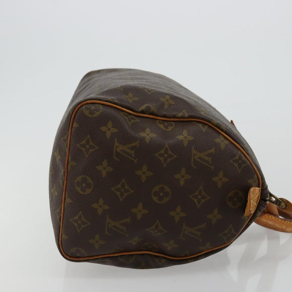 LOUIS VUITTON Monogram Speedy 30 Hand Bag M41526 LV Auth 176936