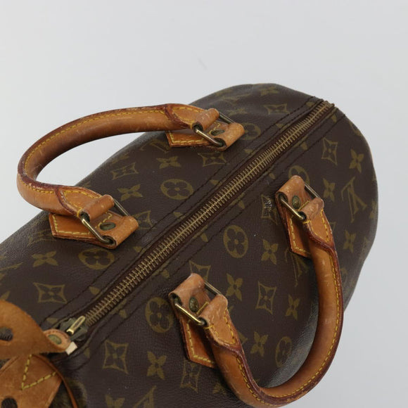 LOUIS VUITTON Monogram Speedy 30 Hand Bag M41526 LV Auth 176936