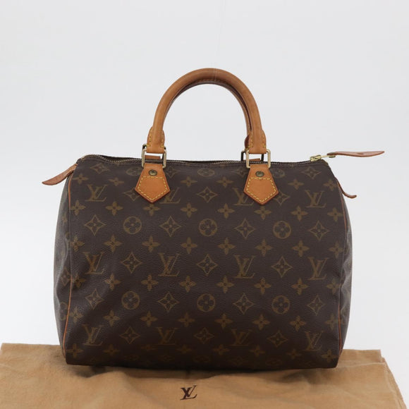 LOUIS VUITTON Monogram Speedy 30 Hand Bag M41526 LV Auth 176937A