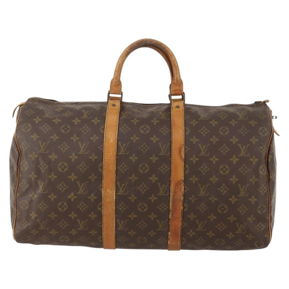 LOUIS VUITTON Monogram Keepall 50 Boston Bag M41426 LV Auth 176941