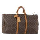 LOUIS VUITTON Monogram Keepall 55 Boston Bag M41424 LV Auth 176942-1