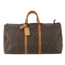 LOUIS VUITTON Monogram Keepall 55 Boston Bag M41424 LV Auth 176942-13