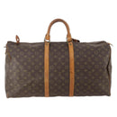 LOUIS VUITTON Monogram Keepall 55 Boston Bag M41424 LV Auth 176942-2