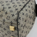 LOUIS VUITTON Monogram Mini Josephine PM Hand Bag Blue M92049 LV Auth 176944-14