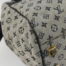 LOUIS VUITTON Monogram Mini Josephine PM Hand Bag Blue M92049 LV Auth 176944-15