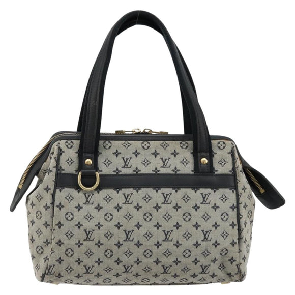 LOUIS VUITTON Monogram Mini Josephine PM Hand Bag Blue M92049 LV Auth 176944