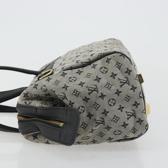 LOUIS VUITTON Monogram Mini Josephine PM Hand Bag Blue M92049 LV Auth 176944