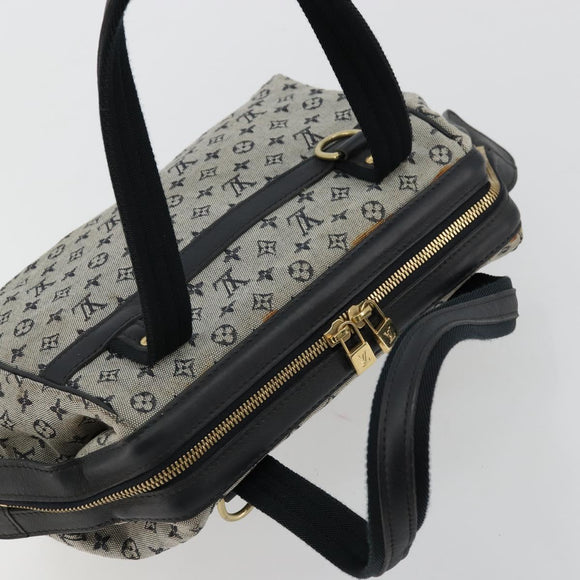LOUIS VUITTON Monogram Mini Josephine PM Hand Bag Blue M92049 LV Auth 176944