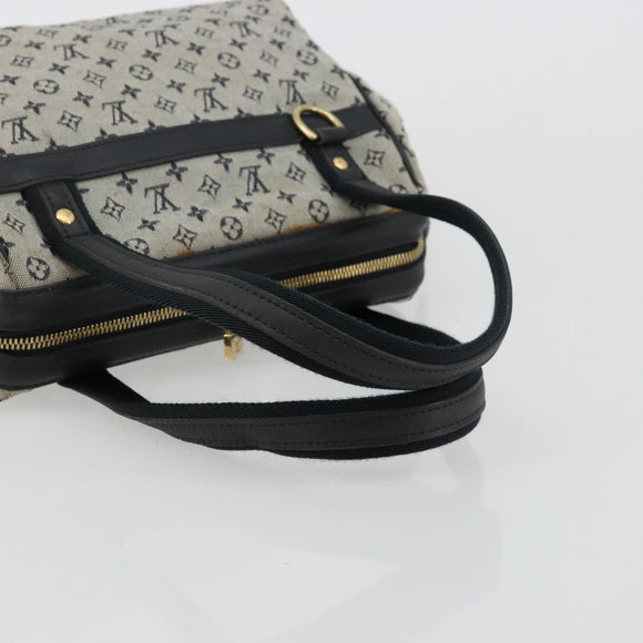 LOUIS VUITTON Monogram Mini Josephine PM Hand Bag Blue M92049 LV Auth 176944