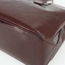 LOUIS VUITTON Vernis Wilshire PM Hand Bag Rouge Favist M91644 LV Auth 176945-12