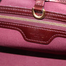 LOUIS VUITTON Vernis Wilshire PM Hand Bag Rouge Favist M91644 LV Auth 176945-14