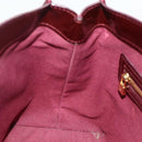 LOUIS VUITTON Vernis Wilshire PM Hand Bag Rouge Favist M91644 LV Auth 176945-17