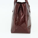 LOUIS VUITTON Vernis Wilshire PM Hand Bag Rouge Favist M91644 LV Auth 176945-4