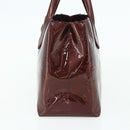 LOUIS VUITTON Vernis Wilshire PM Hand Bag Rouge Favist M91644 LV Auth 176945-5