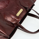LOUIS VUITTON Vernis Wilshire PM Hand Bag Rouge Favist M91644 LV Auth 176945-6