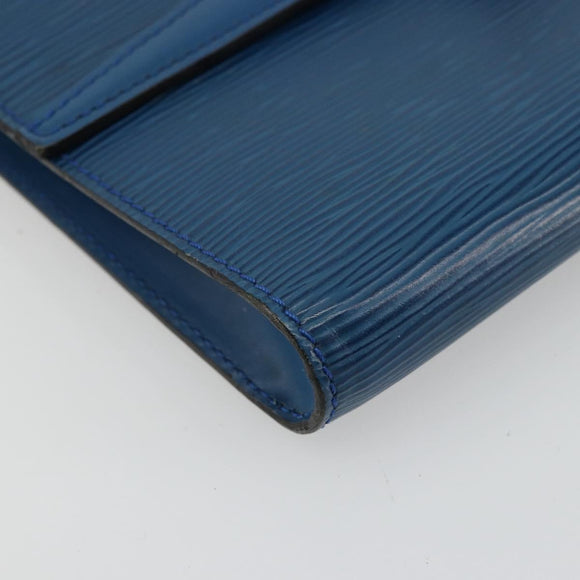 LOUIS VUITTON Epi Pochette Arche Shoulder Bag Blue M52575 LV Auth 176947