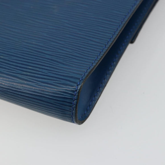 LOUIS VUITTON Epi Pochette Arche Shoulder Bag Blue M52575 LV Auth 176947