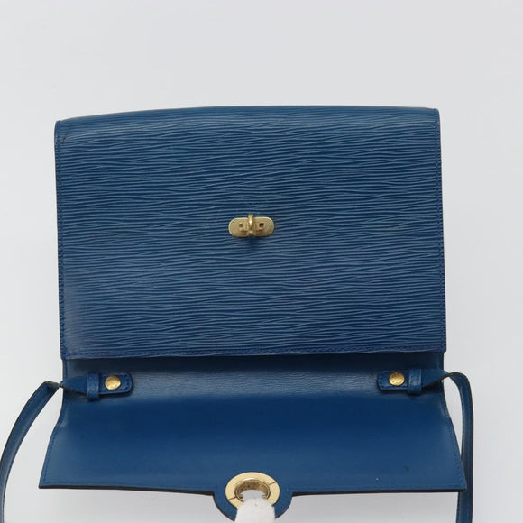 LOUIS VUITTON Epi Pochette Arche Shoulder Bag Blue M52575 LV Auth 176947