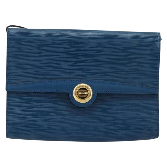 LOUIS VUITTON Epi Pochette Arche Shoulder Bag Blue M52575 LV Auth 176947