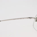 CHANEL COCO Mark Glasses metal Silver 2047-B CC Auth 176951-11