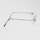 CHANEL COCO Mark Glasses metal Silver 2047-B CC Auth 176951-6