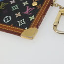 LOUIS VUITTON Monogram Multicolor Pochette Cles Purse Black M13664 Auth 176953-15